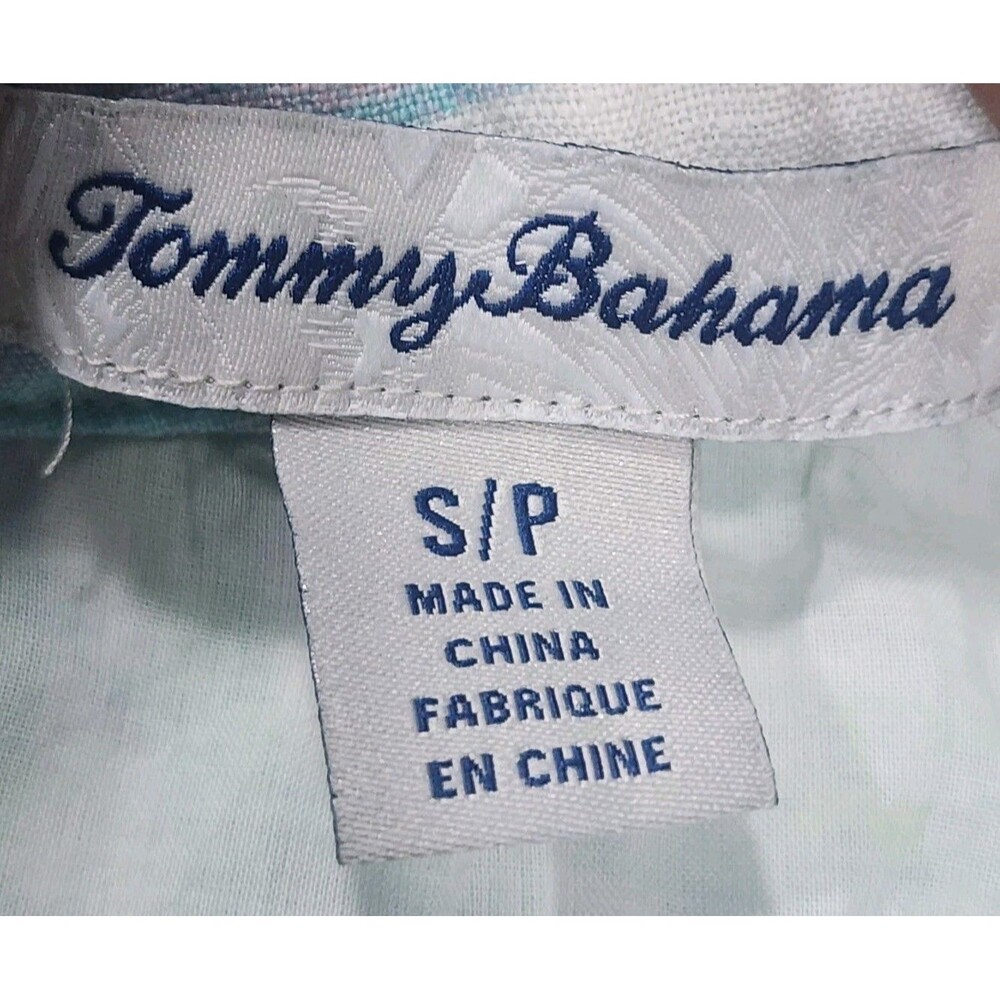 Tommy Bahama Womens Leinani Leaves Tropical Halter Dress 100% Linen Sizes Small - Picture 7 of 8